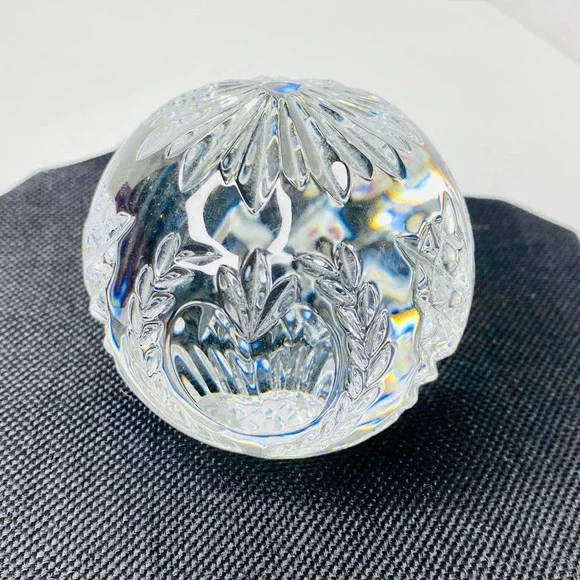 Waterford Lead Crystal Times Square 2001 Paperweight Original Sticker Signed - Picture 1 of 10